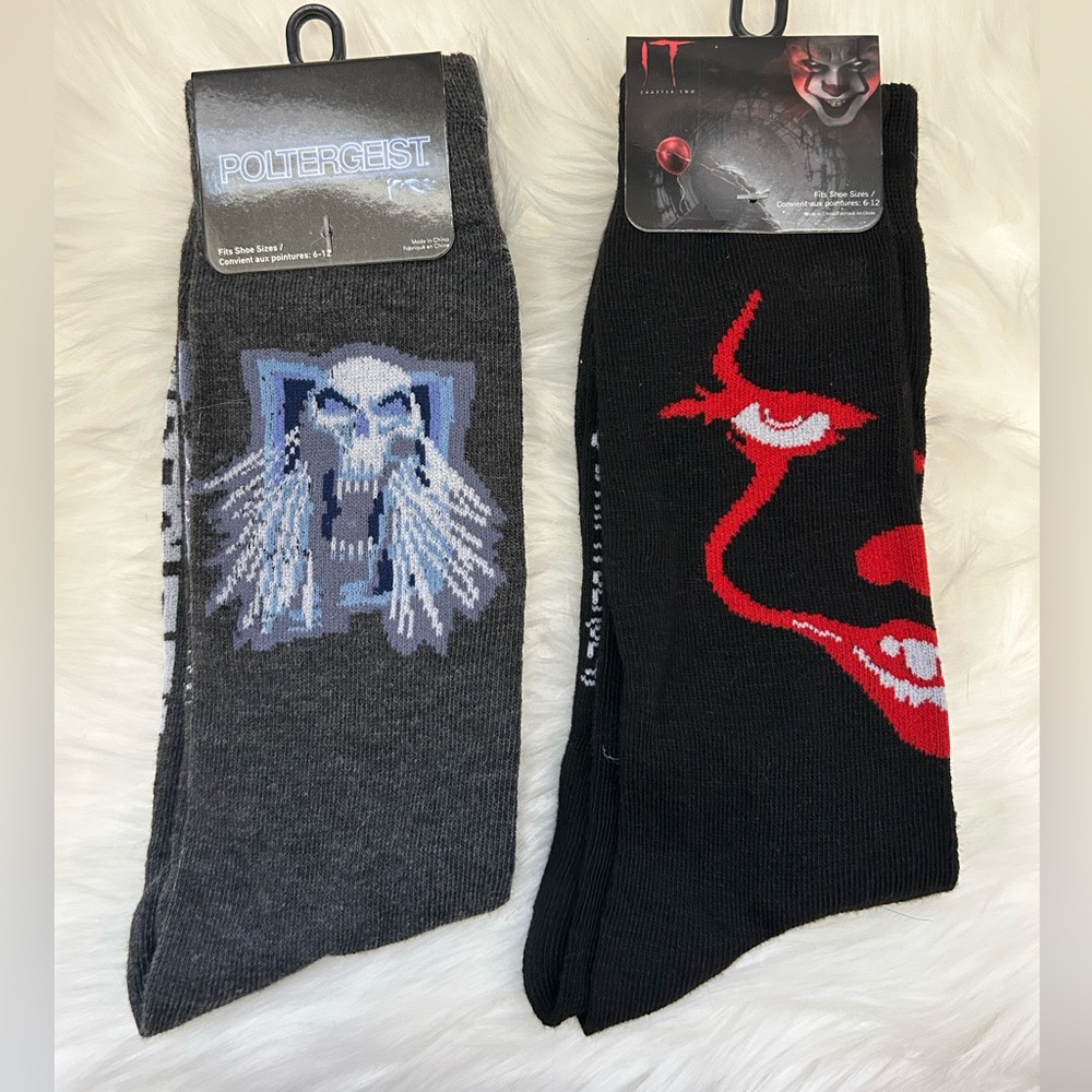 Pennywise & Poltergeist Adult Socks Set Of 2
